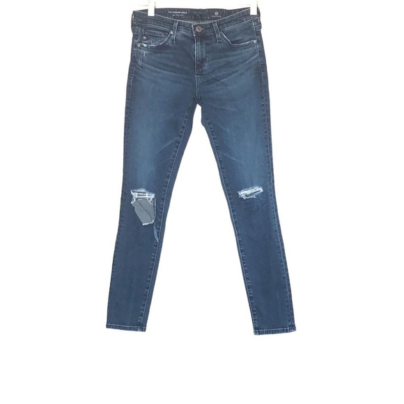 ag Adriano Goldschmied Leggings Ankle Jeans distressed size 25R - Picture 2 of 12